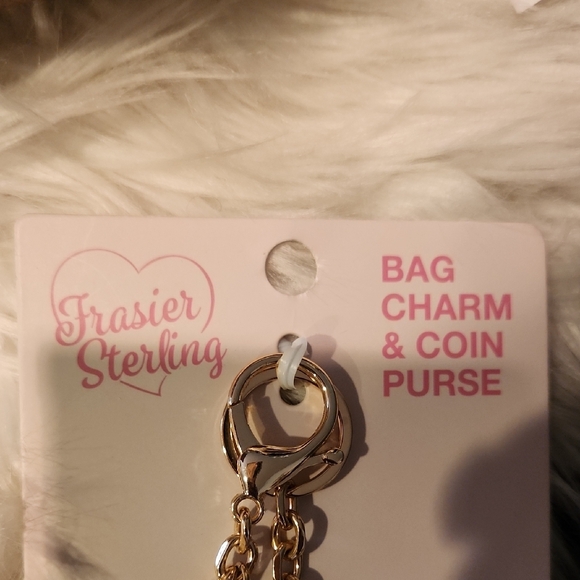 HELLO GORGEOUS VEGAN LEATHER POUCH & MARTINI PRINT BAG CHARM & COIN PURSE BUNDLE - Picture 5 of 7